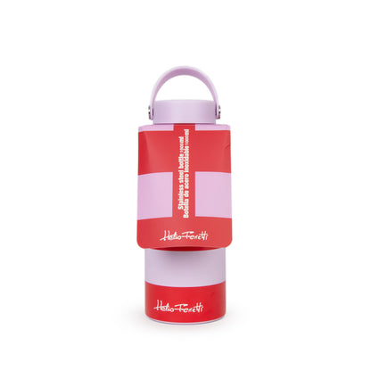 Red & Pink Water Bottle 1L