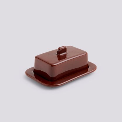 Barro Butter Dish - Burgundy