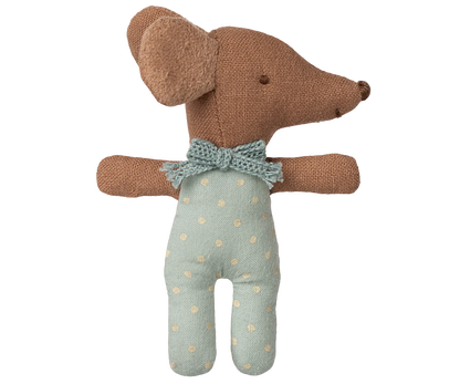 Sleepy/ Wakey Baby Mouse In Matchbox - Blue