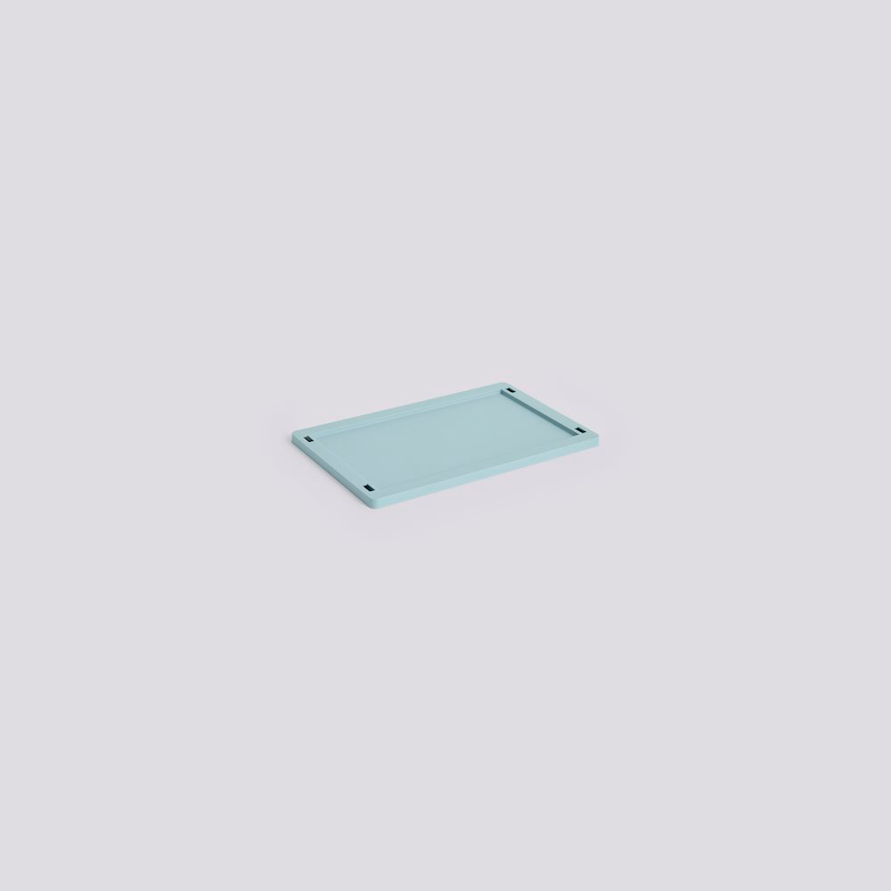 Colour Crate Lid Plastic Small - Dusty Blue
