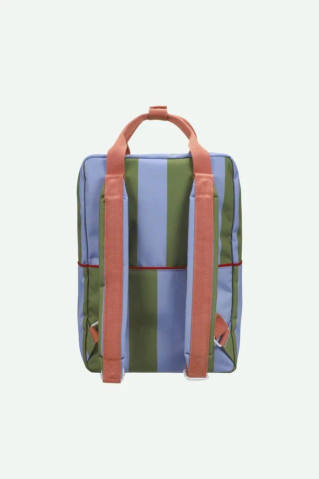 Backpack Large - Lemon Tree Stripes + Tickling Grass + Cloud Blue