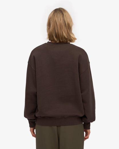 Organic Oversized Crew - Coffee Brown