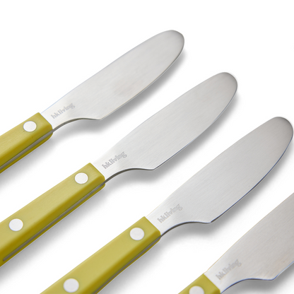 70s Cutlery: Butter Knives, Set of 4 - Lemon