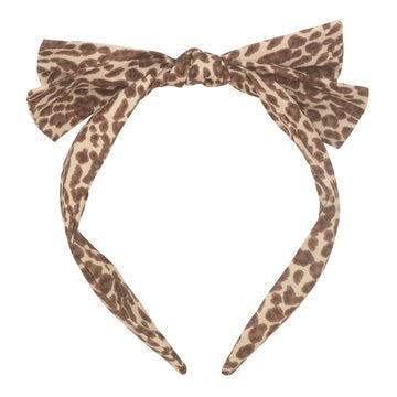 Leopard Print Bow Alice Band