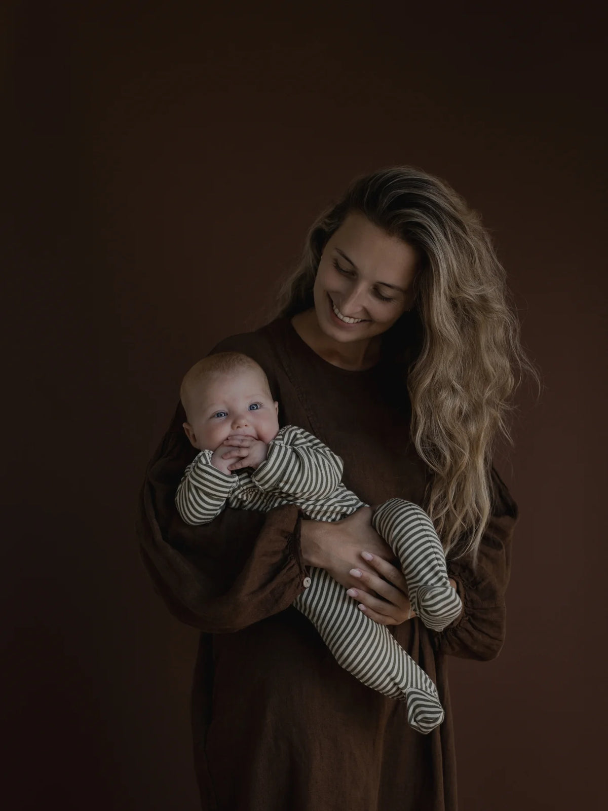 Fern Stripes Zip Sleepsuit