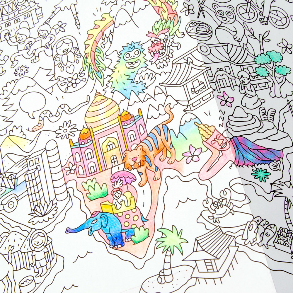 Giant Colouring Poster - Atlas