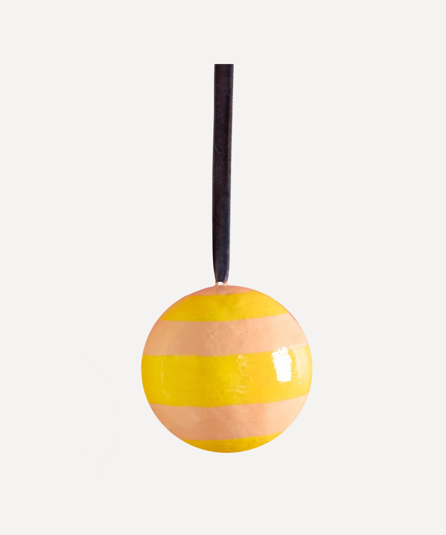 Rhubarb & Custard Striped Bauble