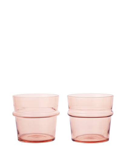 Boya Low Glasses Set of 2 - Blush