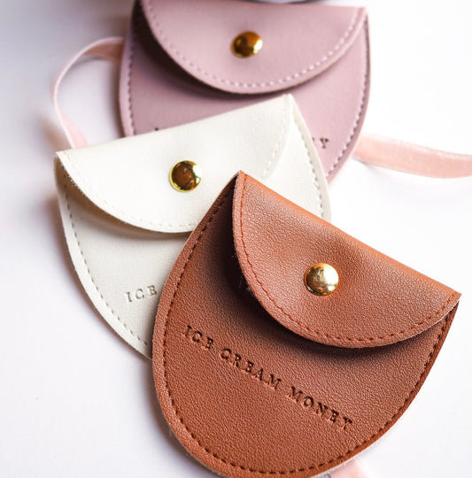 Ice Cream Money Purse - Cream