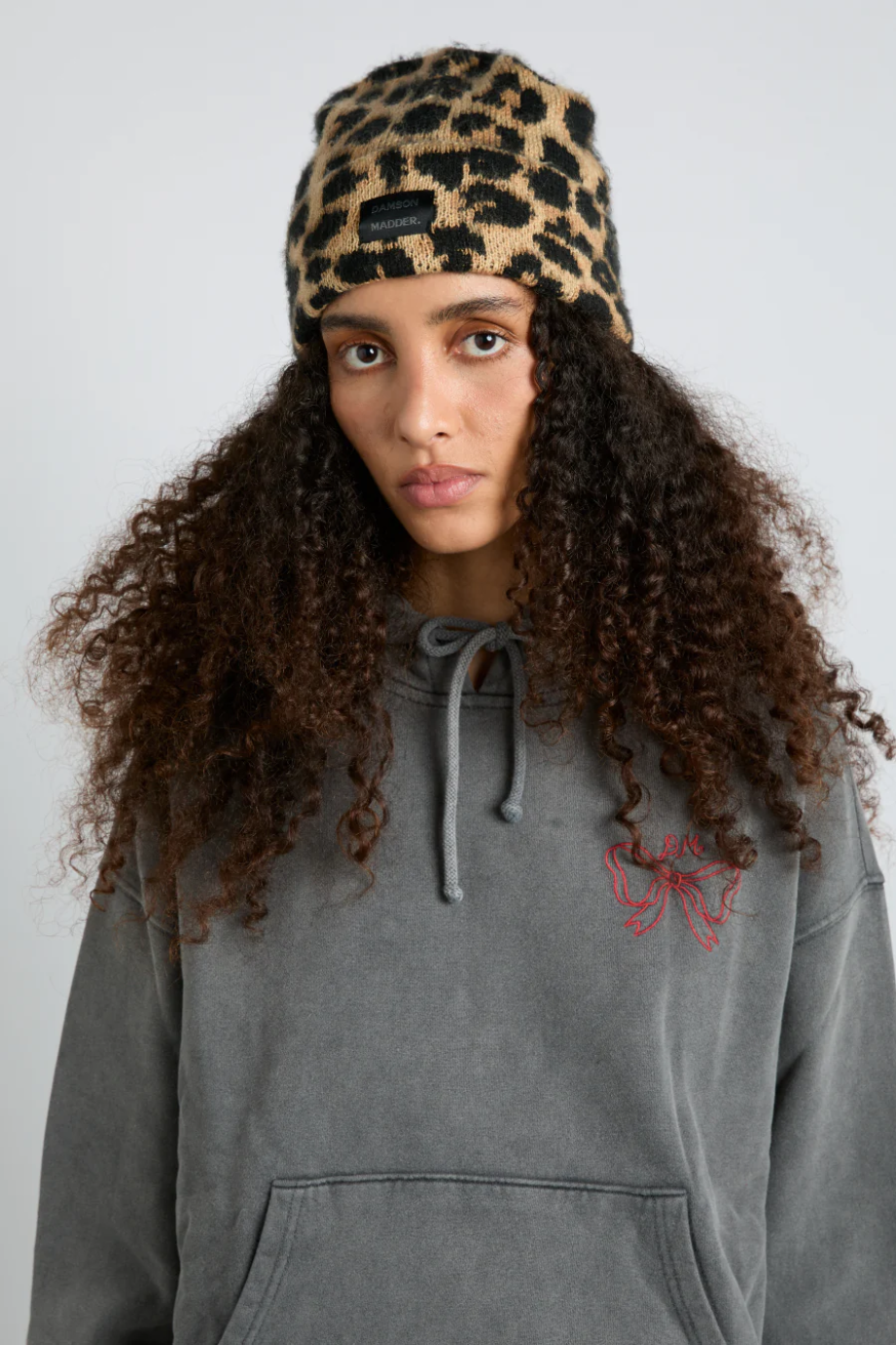 Leopard Knit Beanie