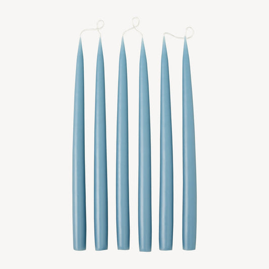 Taper Candle 35cm - Grey Blue