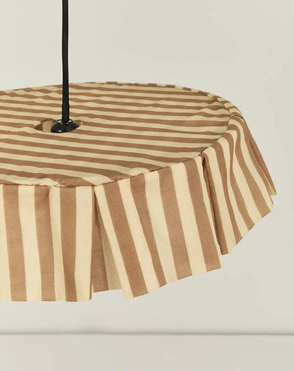 Vibes Lampshade - Brown Stripes