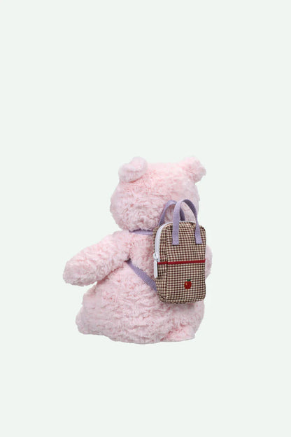 Gingham Backpack Mini - Apple