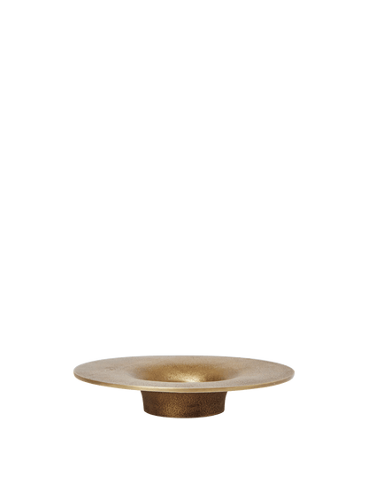 Soothe Block Candle Holder - Brass
