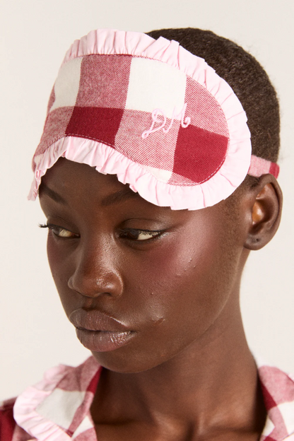 Antonella PJ Set - Burgundy Gingham