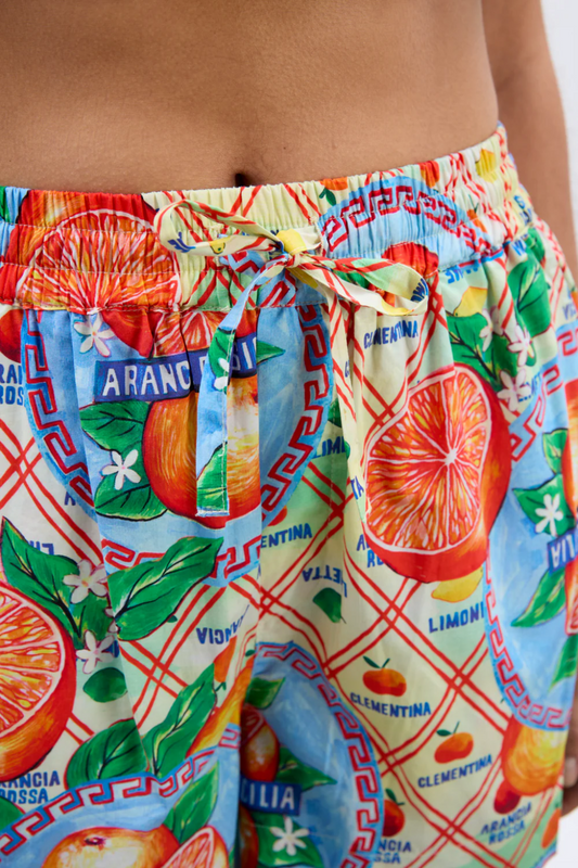 Pull On Shorts - Orange Wrappers