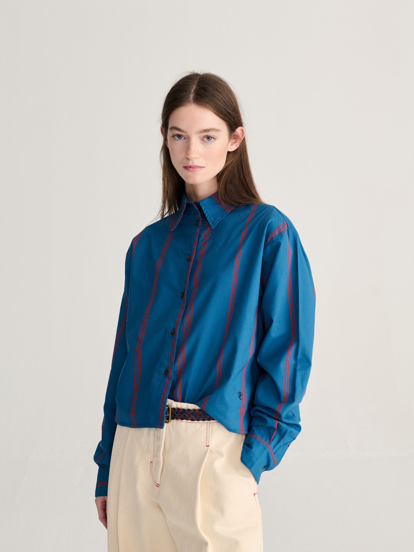 Prussian Blue Stripe Shirt