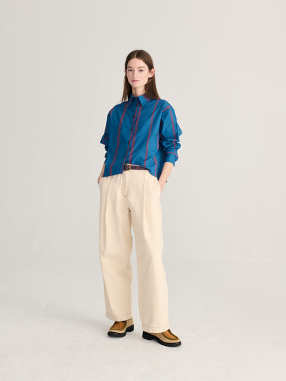 Prussian Blue Stripe Shirt