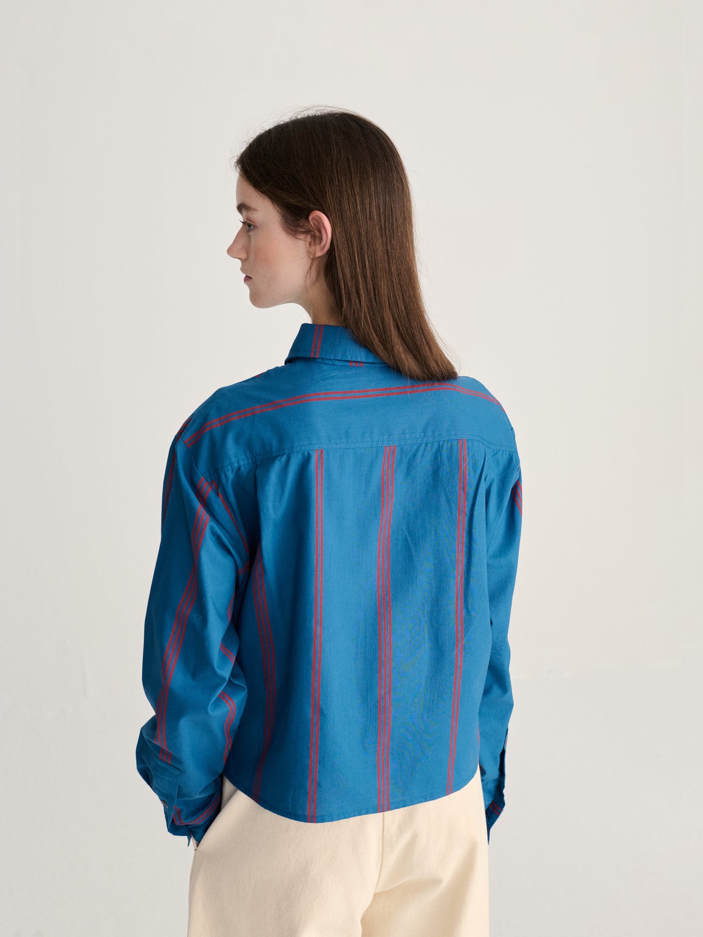 Prussian Blue Stripe Shirt