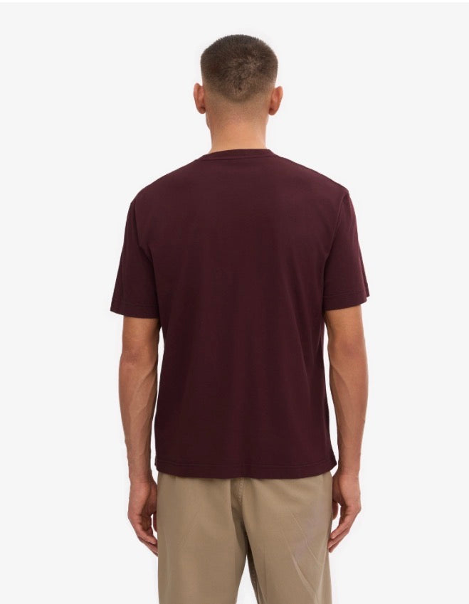 Oversized Organic T-Shirt - Oxblood Red