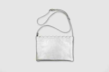 Silver Leather Happy Bag