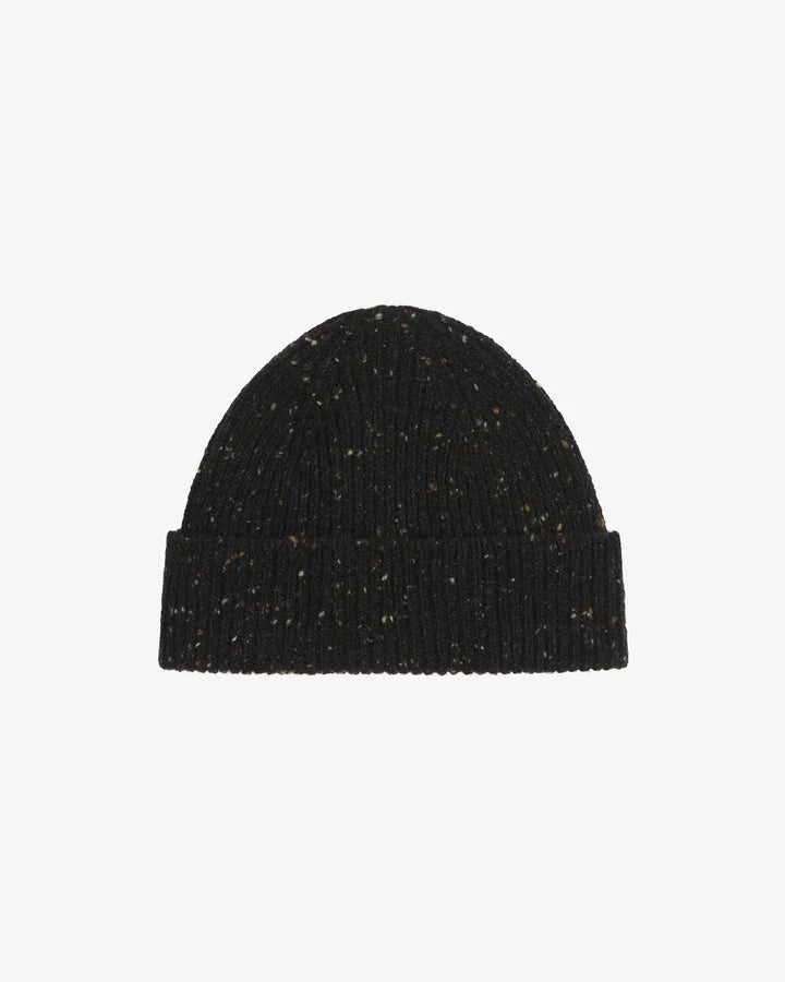 4003 Speckled Donegal Wool Hat- Black