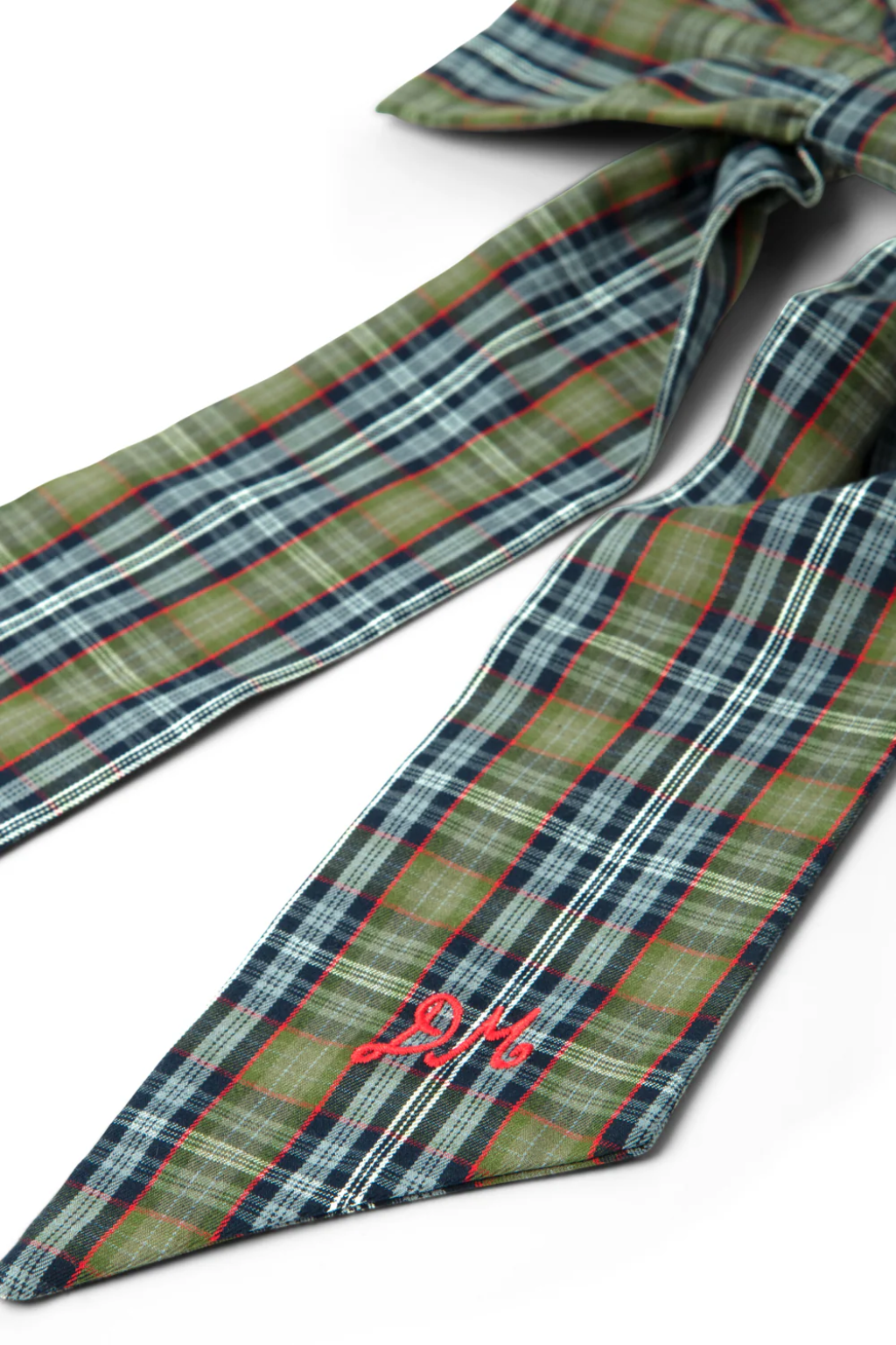 Oversized Bow Clip - Multi Check