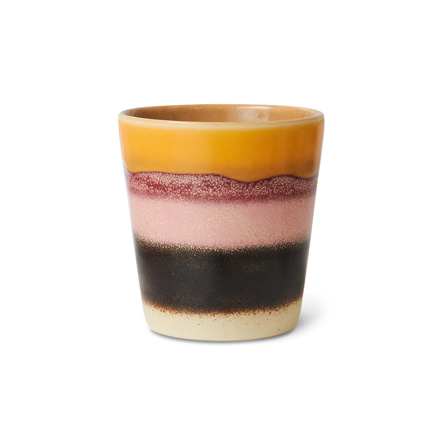 70s Ceramic Coffee Mug - Sunset