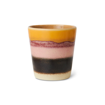 70s Ceramic Coffee Mug - Sunset