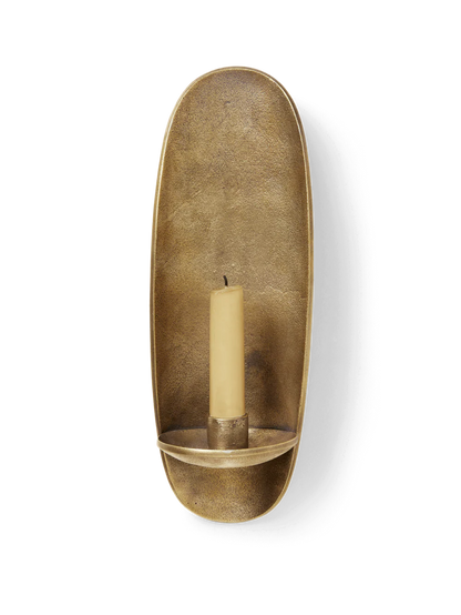 Agapé Wall Candle Holder - Brass Finish