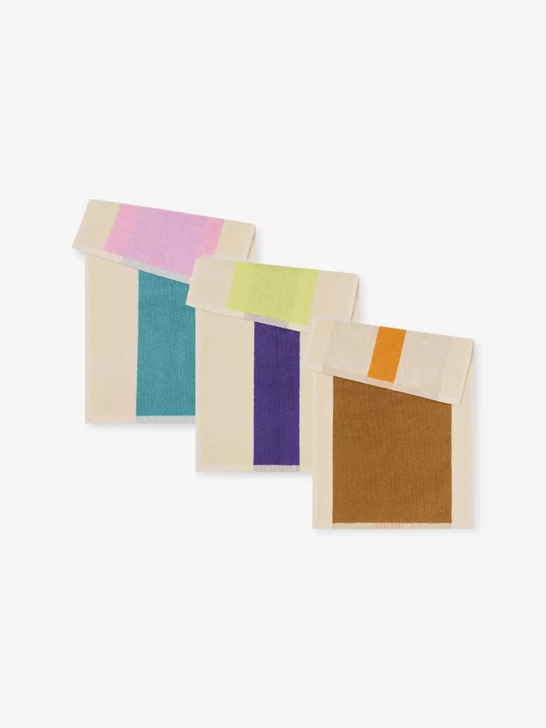 Guest Towel - Turquoise/ Purple/Toffee