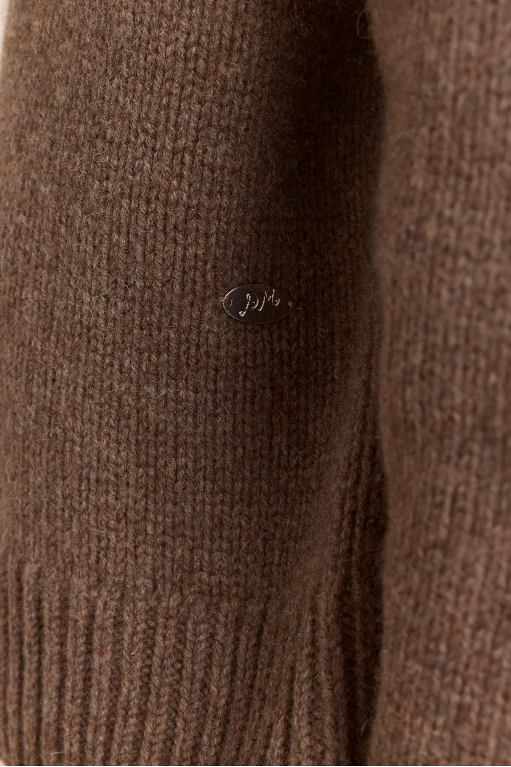 Tallulah Button Detail Lambswool Jumper - Blue/Brown