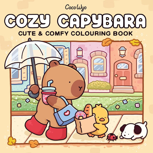 Cozy Capybara: Cute & Comfy Colouring Book