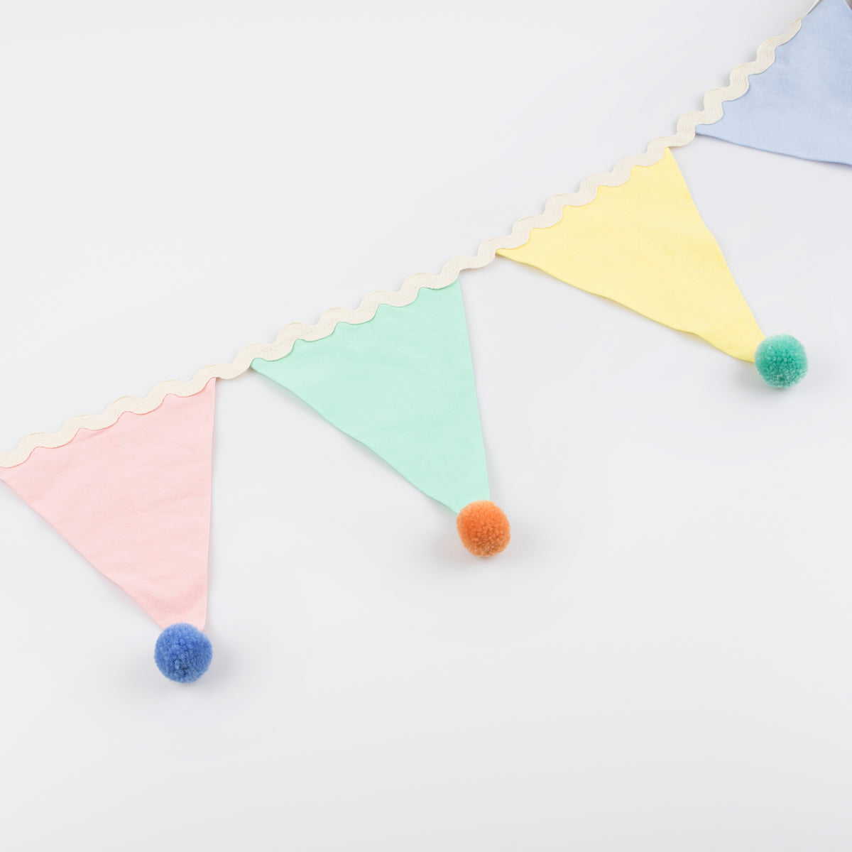 Pastel Pom Pom Flag Garland