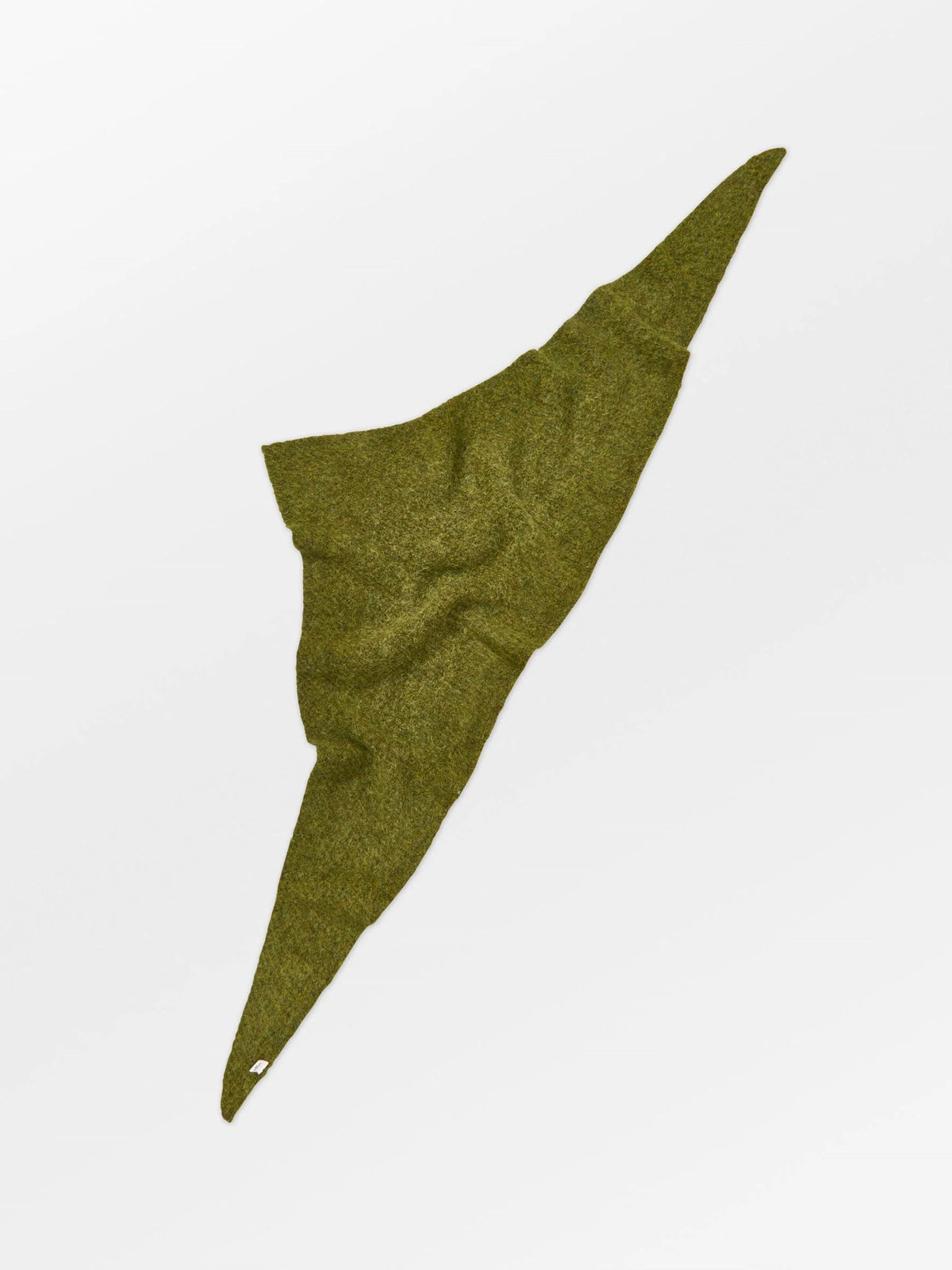 Alpaca Wool Triangle Scarf - Golden Cypress Green