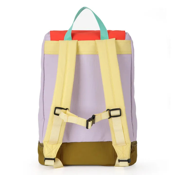 Colourblock Backpack: Lavender