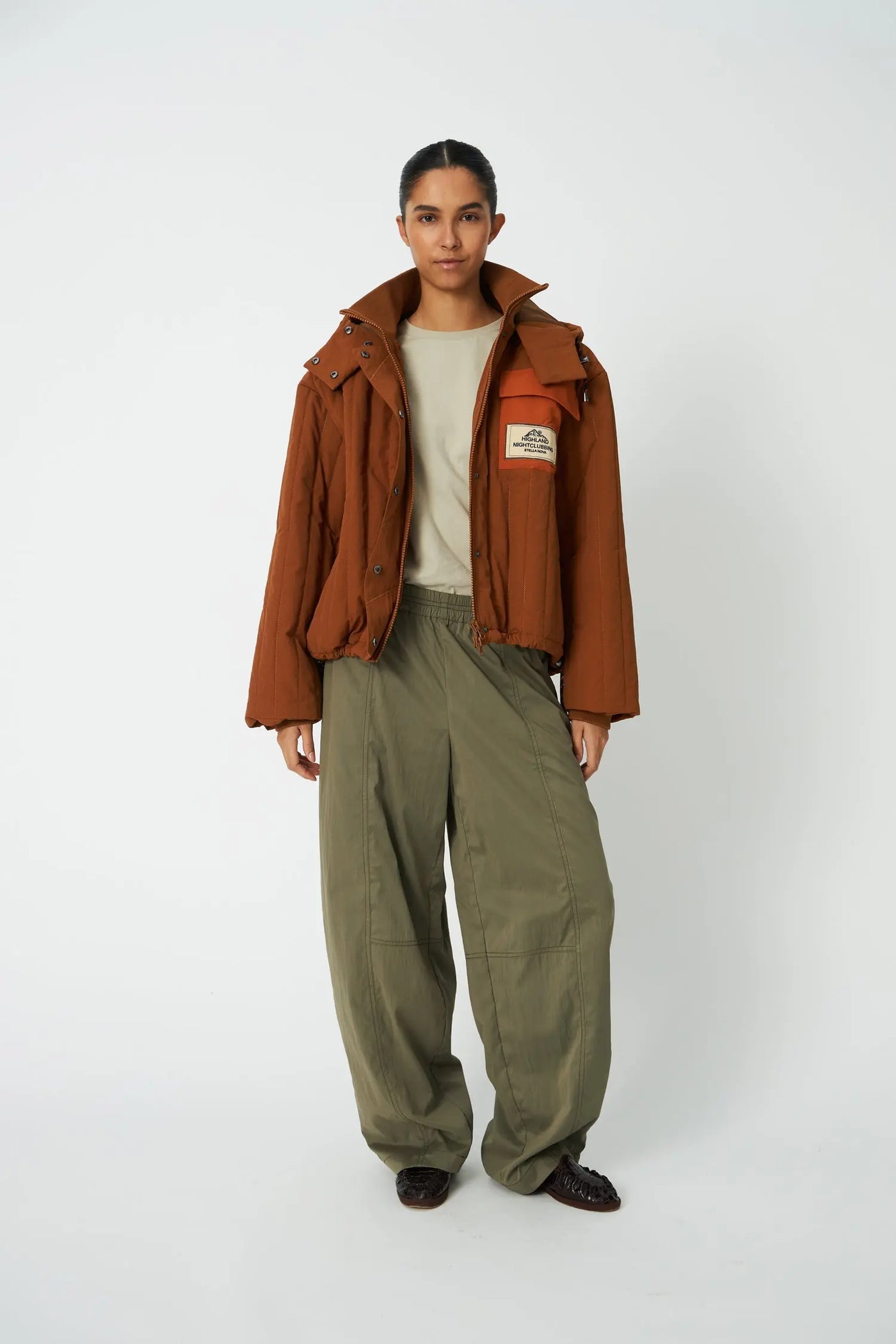 Stella Nova Quilted Jacket - Brown