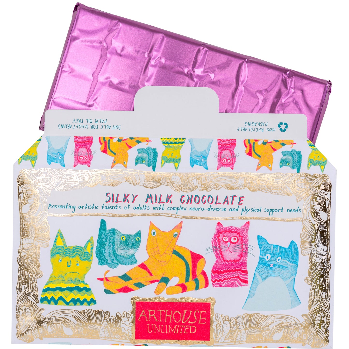 Miaow For Now - Silky Milk Chocolate Bar