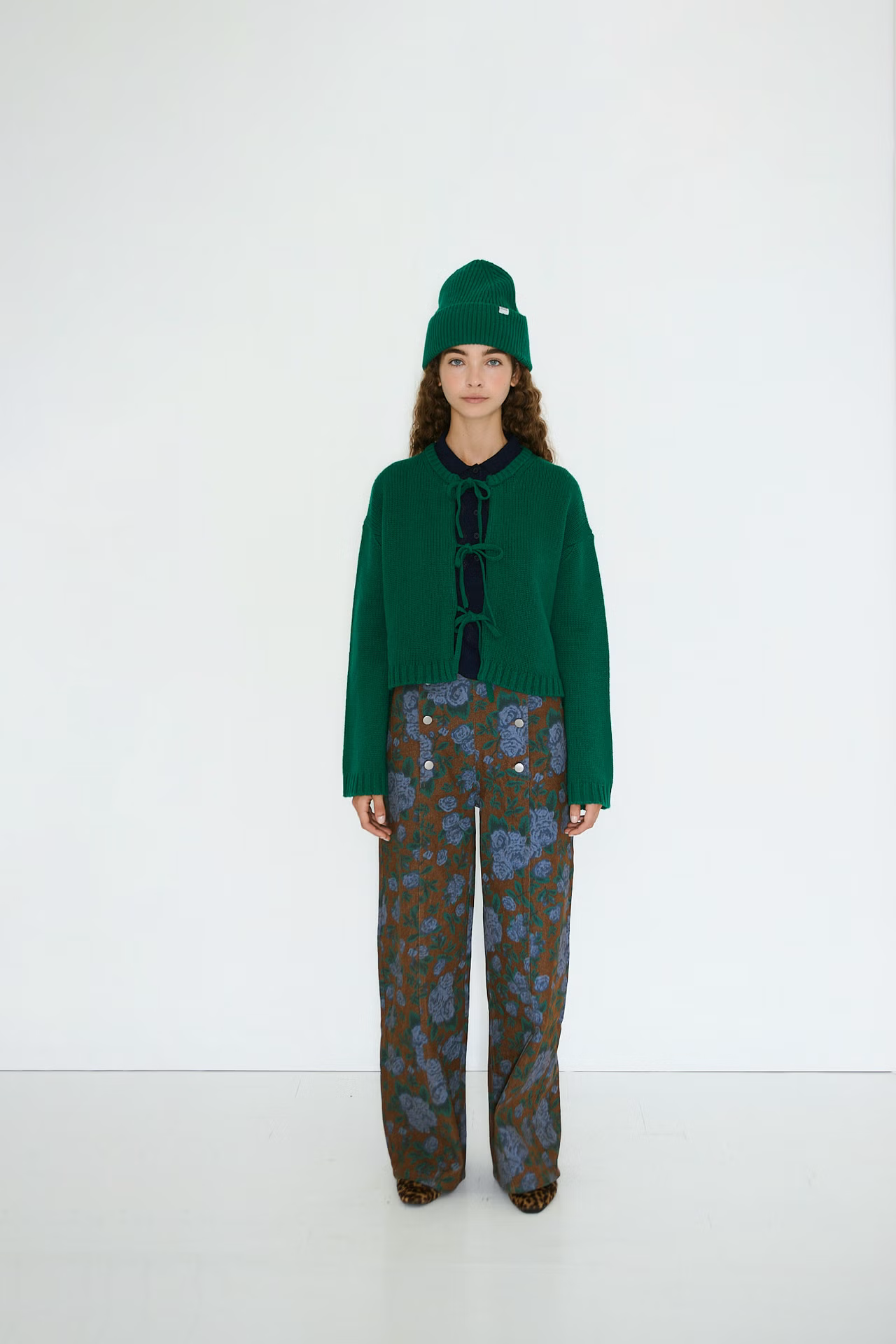 Leo Beanie - Dark Green