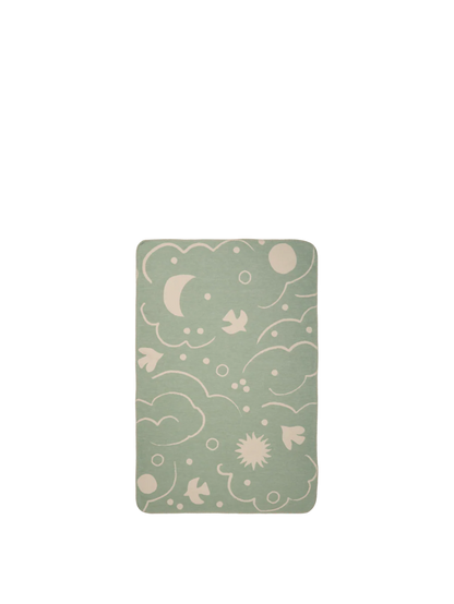 Skye Blanket - Tea Green / Parchment