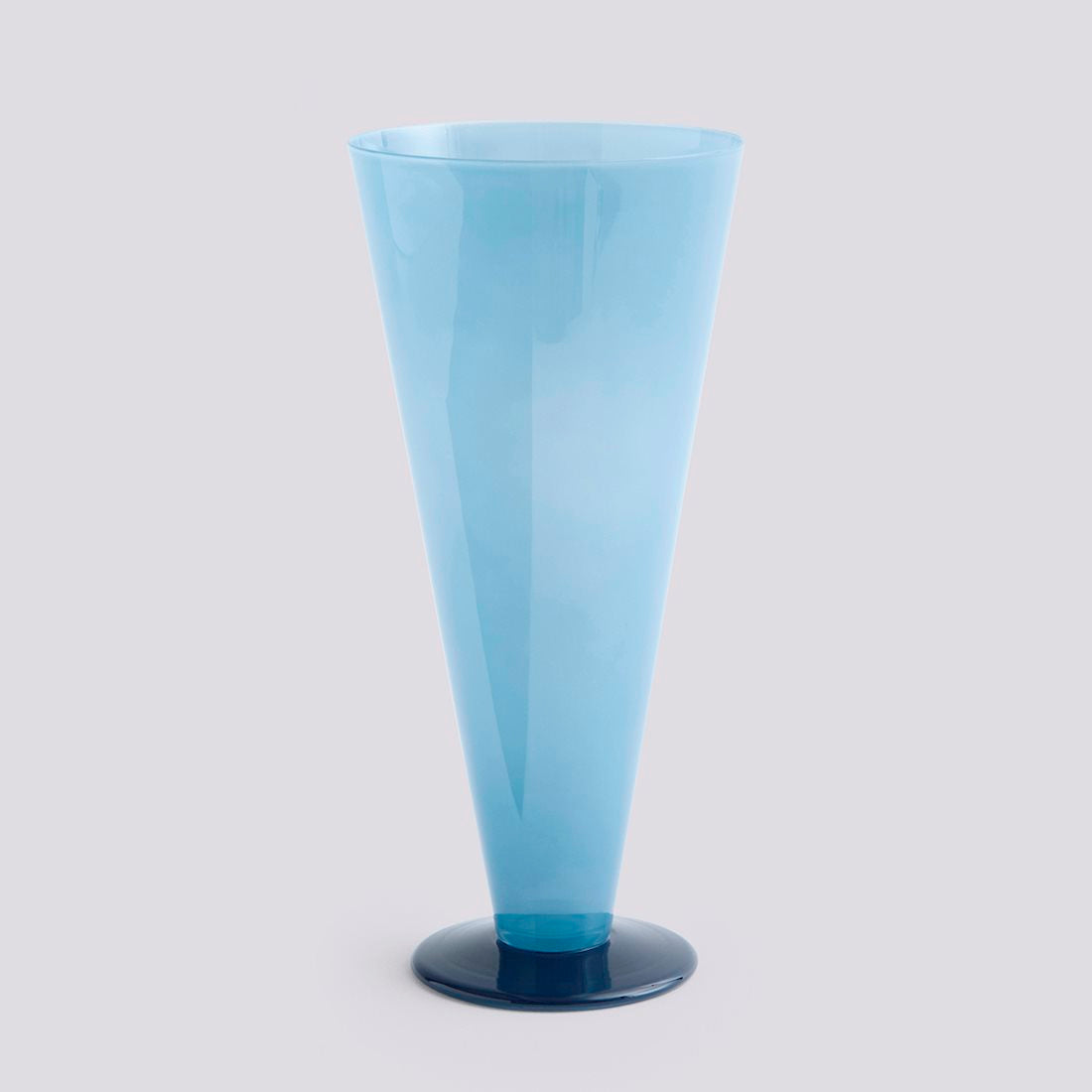 Conical Vase - Large Petrol Blue & Dark Blue