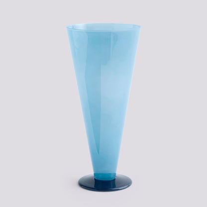 Conical Vase - Large Petrol Blue & Dark Blue