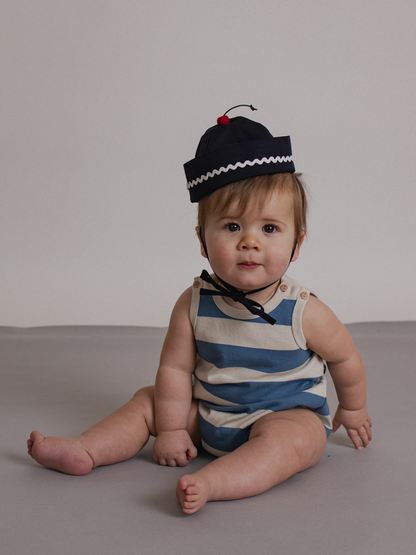 Deck Chair Stripe Sleeveless Bodysuit