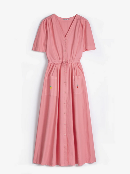 V - Neck Shirt Dress