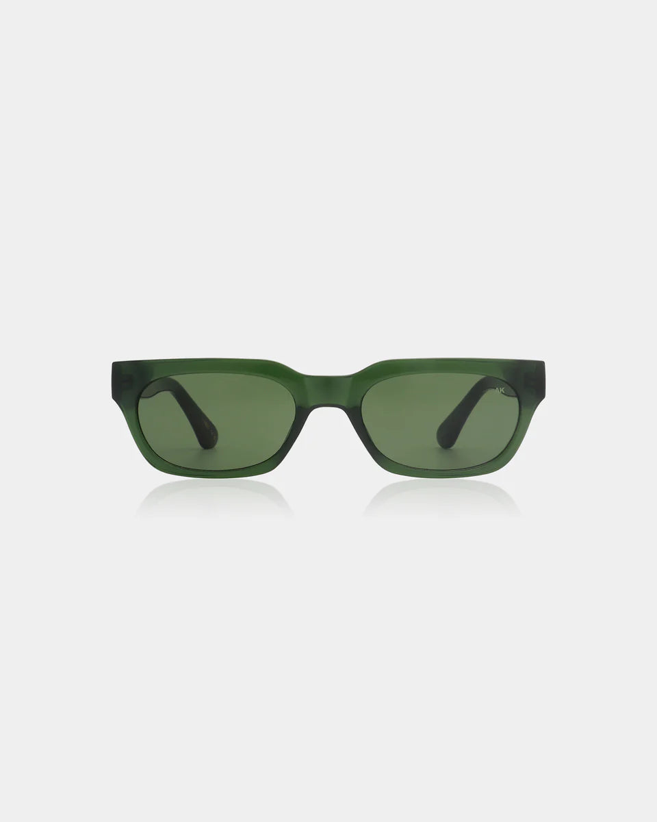 Bror Sunglasses - Dark Green Transparent