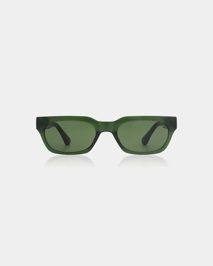 Bror Sunglasses - Dark Green Transparent