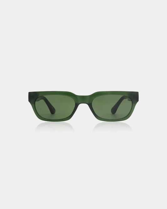 Bror Sunglasses - Dark Green Transparent