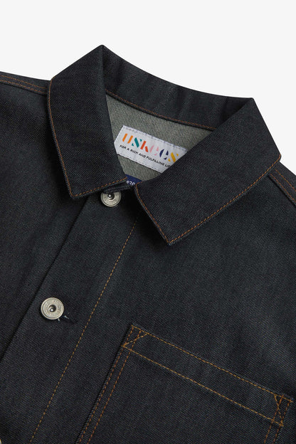 3001 Buttoned Overshirt - Raw Orta Denim