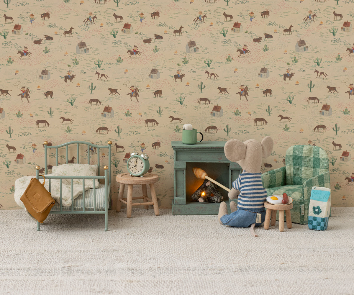 Folding Chair - Mouse Green Check