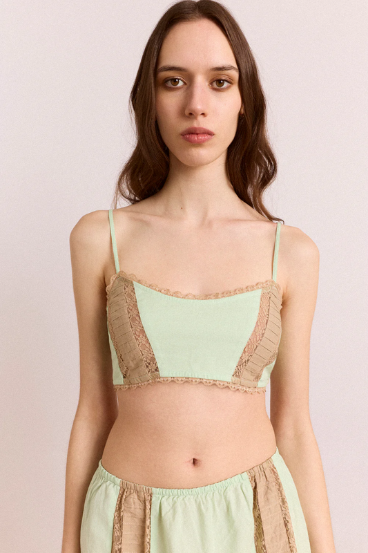 Addison Lace Bralette - Mint